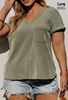 Picture of CURVY GIRL TEXTURED V NECK